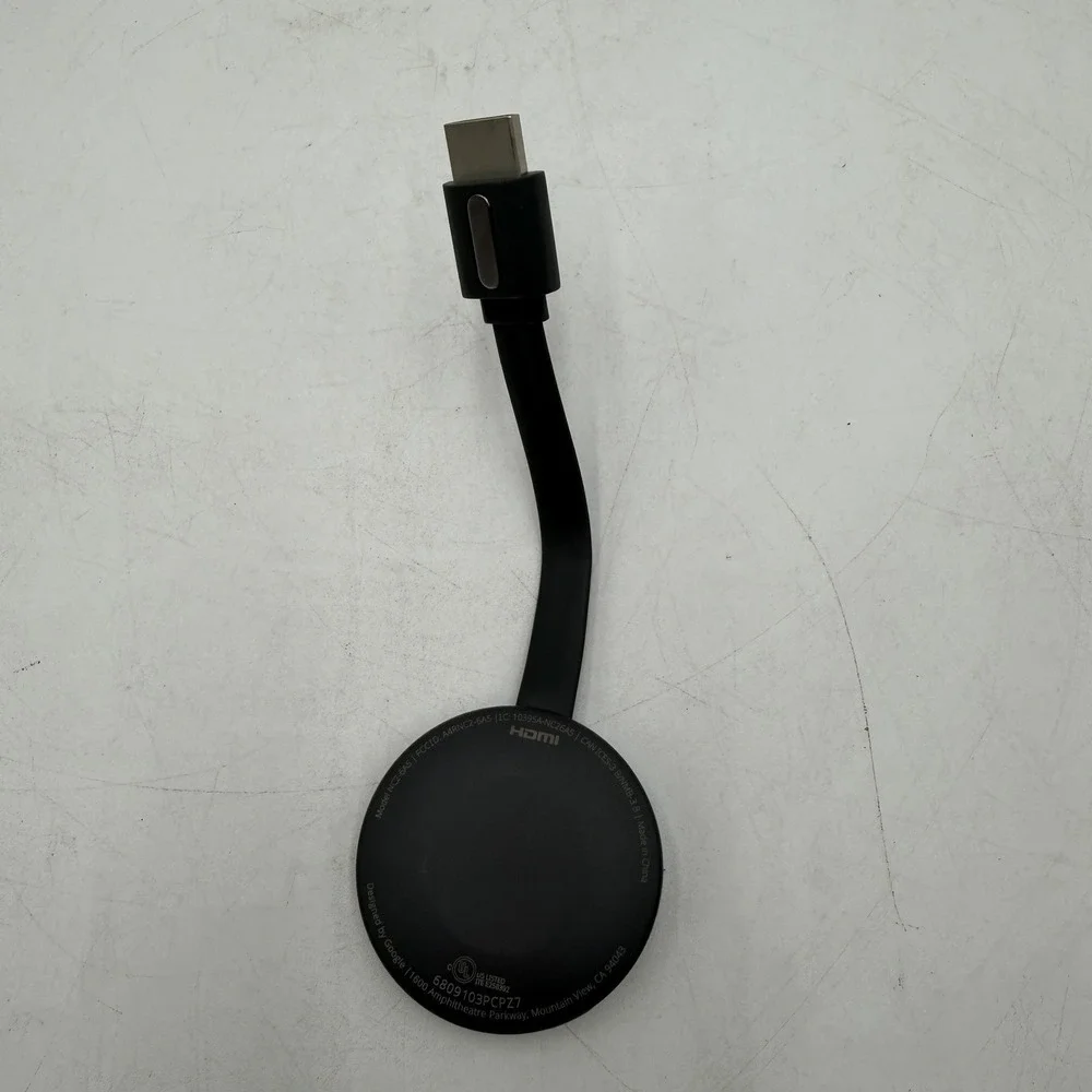 Google Chromecast Model NC2-6A5 HDMI Black 2nd Device Only